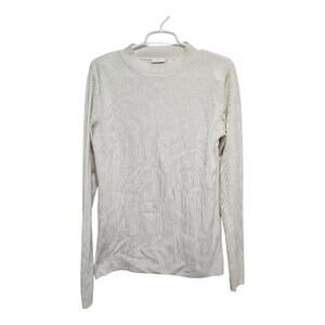 AG Adriano Goldschmied Wool Cashmere Ribbed Sweater XL